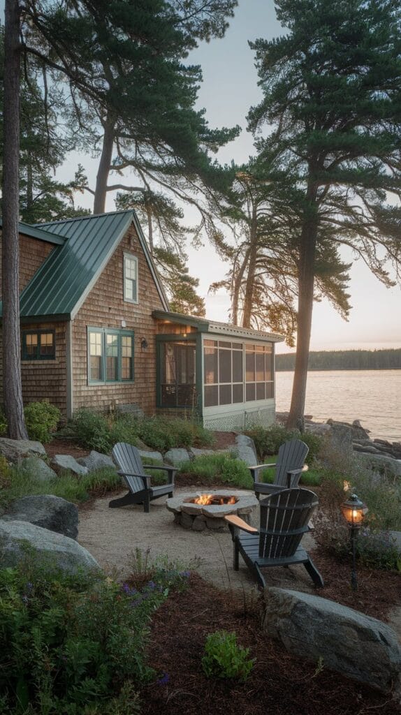 Maine-Camp-Lake-Cabin-Photo-Firepit
