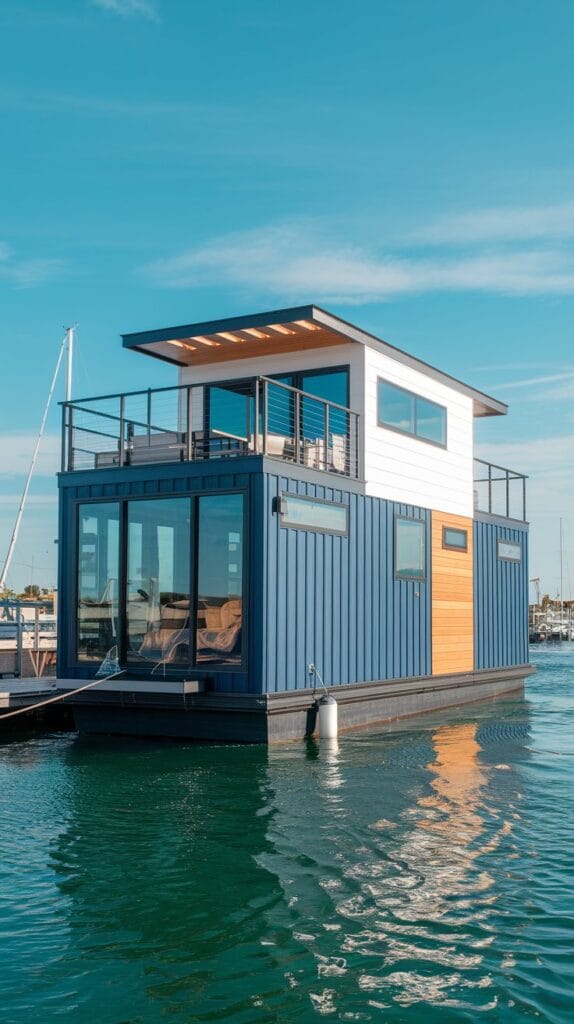 Modern-Tiny-House-Floating-Boat-House