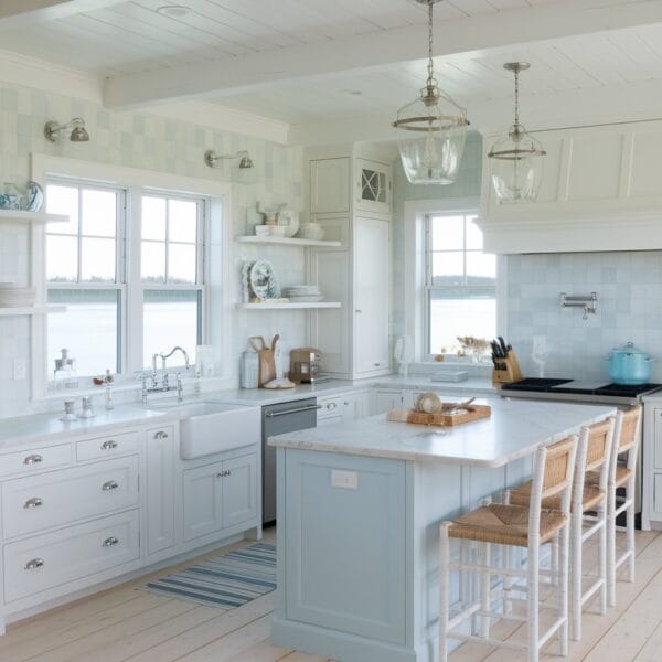 Waterfront-Home-Interior-Design-Styles-coastal-kitchen-bright-and-airy-blue-tile