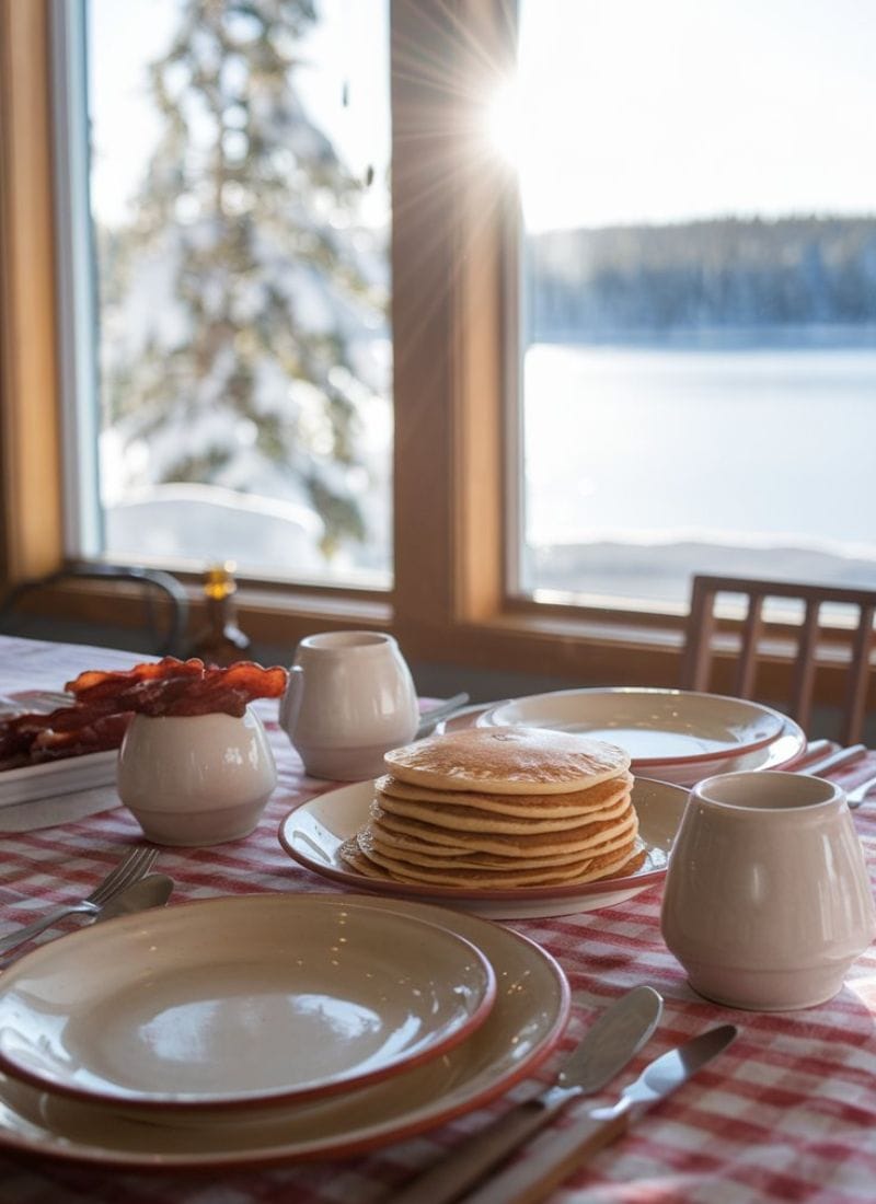 Lake-House-Cabin-Pancake-Breakfast