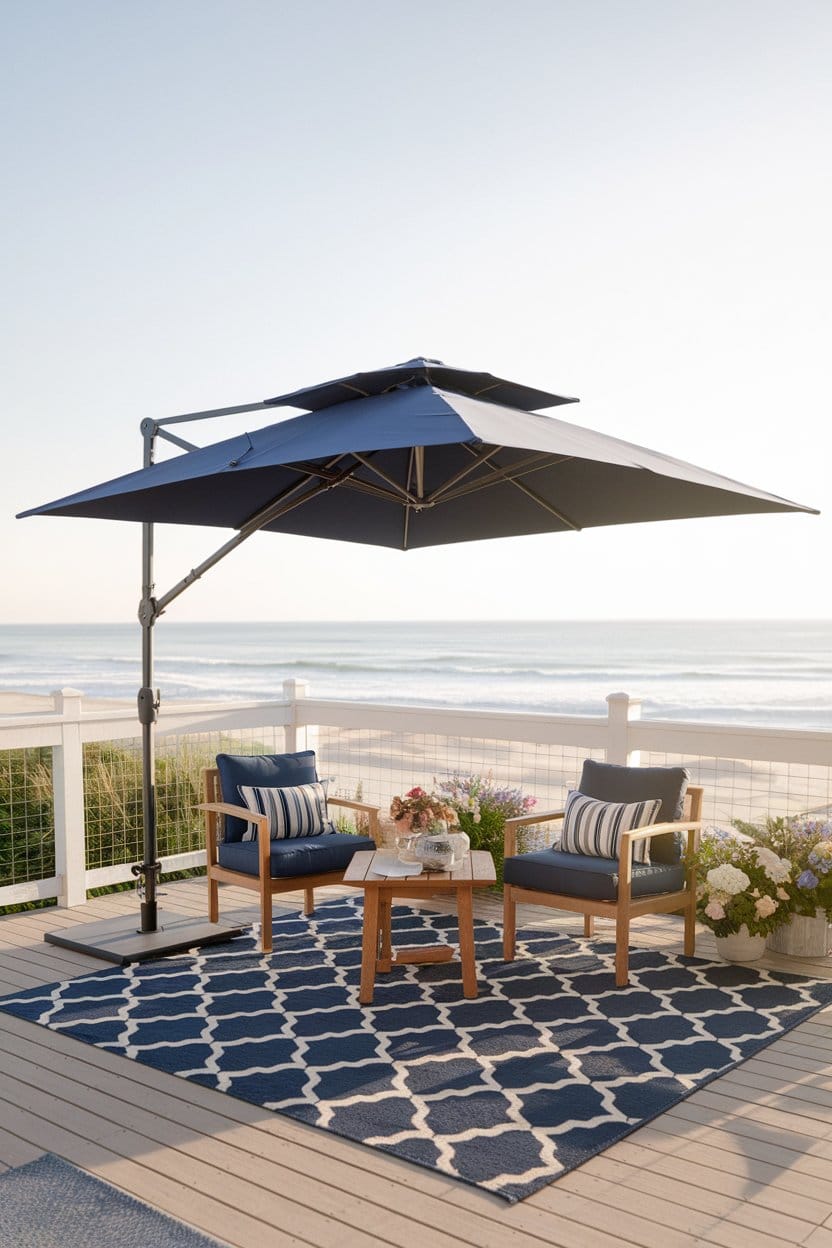 navy-blue-cantilever-outdoor-umbrella-overlooking-ocean