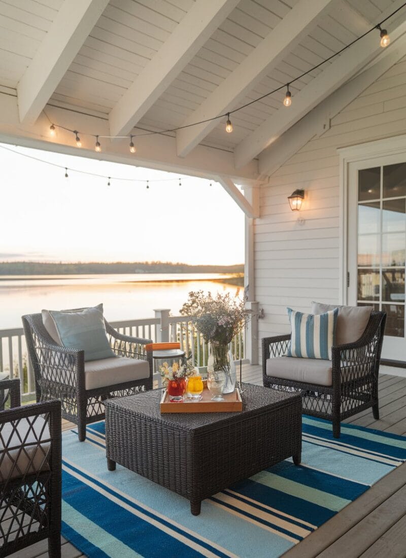 23 Outdoor Living Space Ideas for Beach & Lake Houses: The Ultimate Deck & Patio Checklist