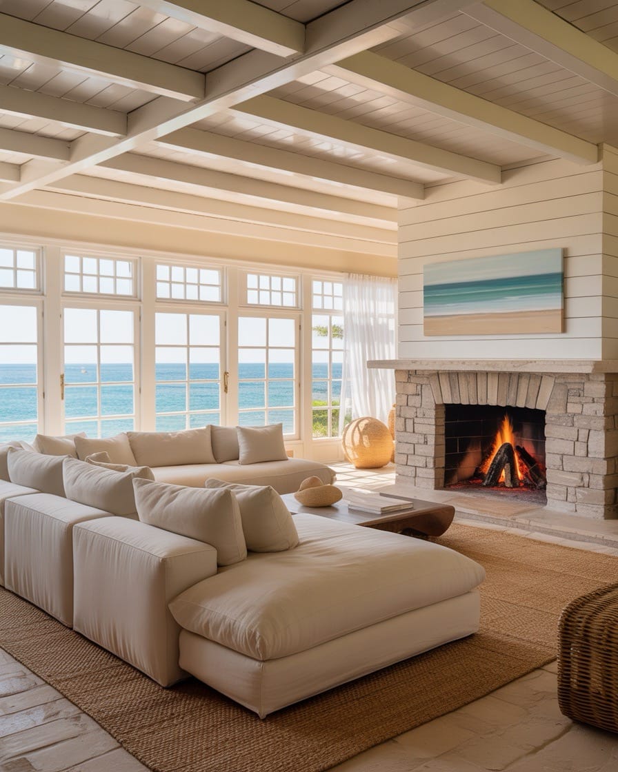 Coastal-Living-Room-Fireplace-Beautiful-Ocean-View