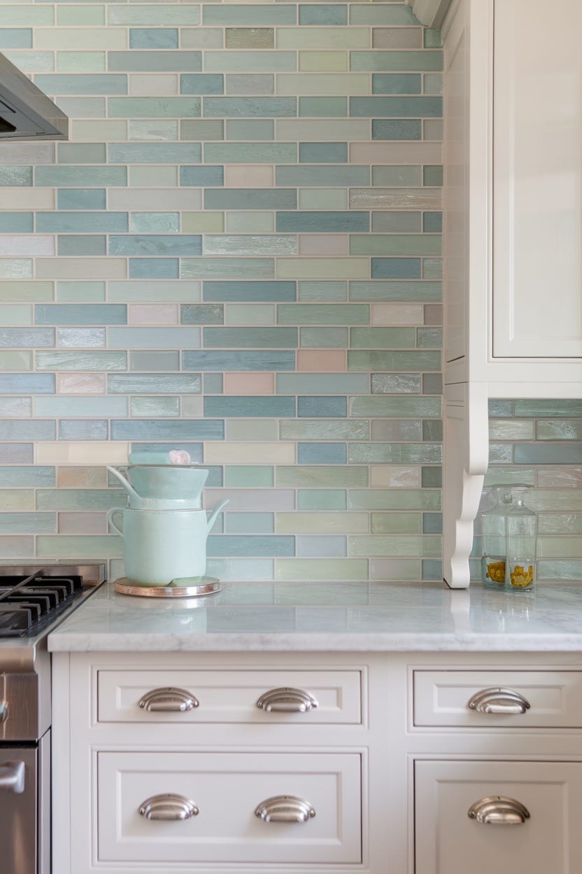 blue-sea-glass-color-tiles-backsplash-for-coastal-kitchen