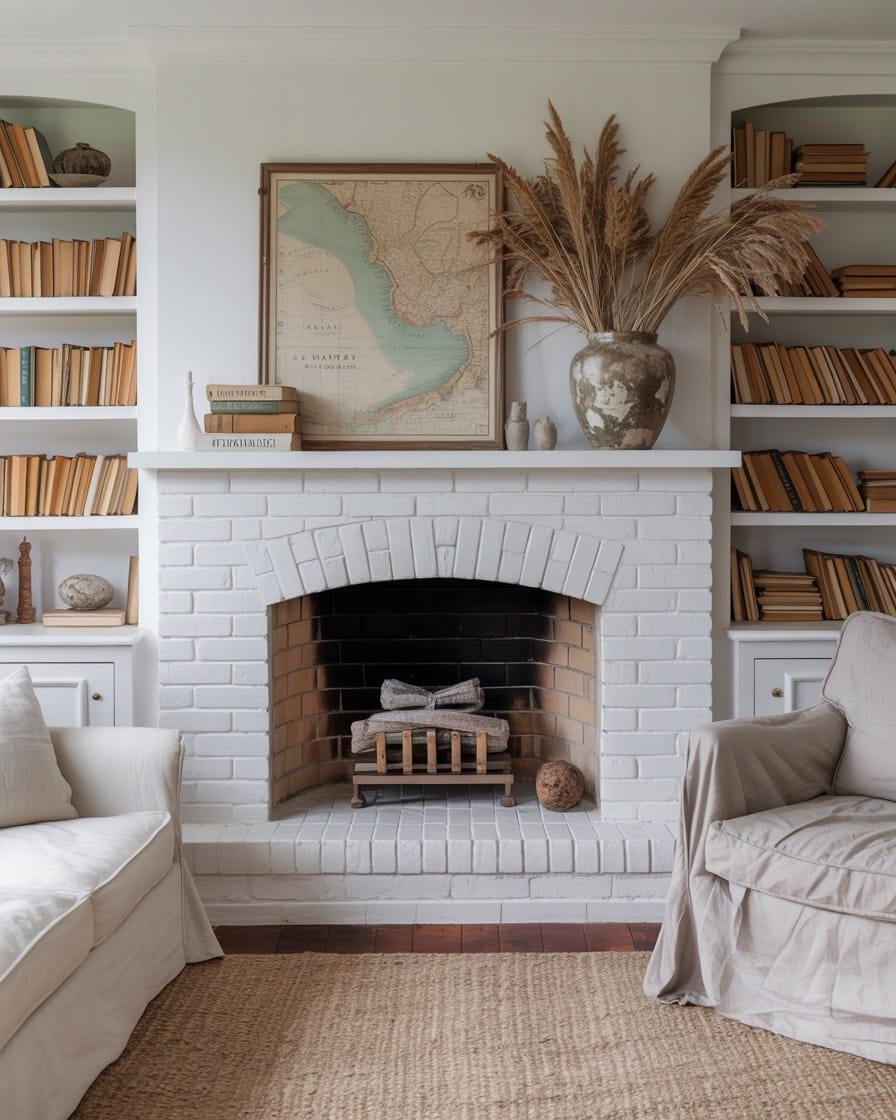 cozy-coastal-living-room-white-brick-fireplace