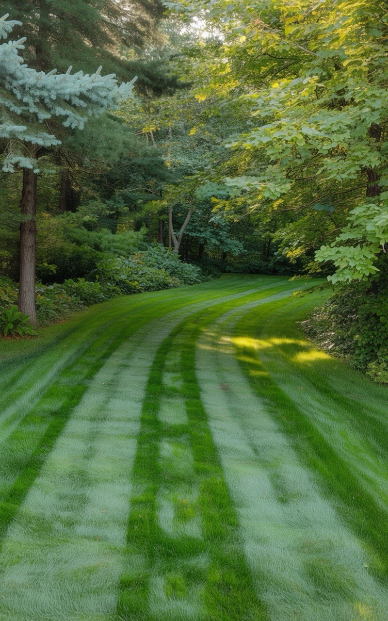 flow thru all grass driveway