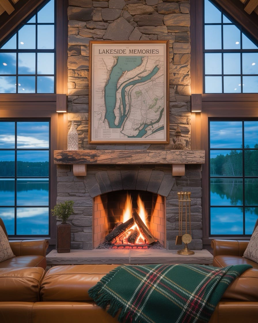luxurious-lake-house-cabin-with-fireplace Large