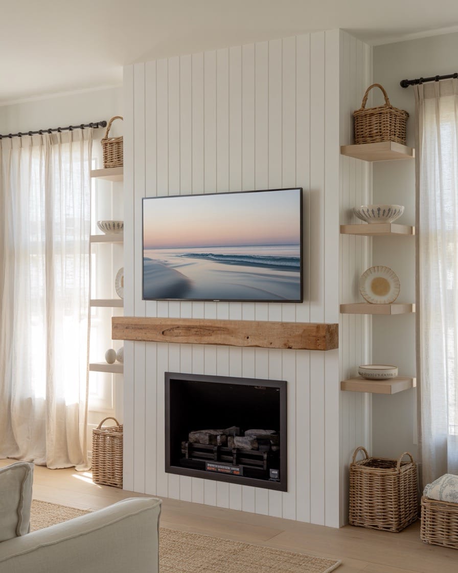 modern-coastal-living-room-fireplace-built-in-seats